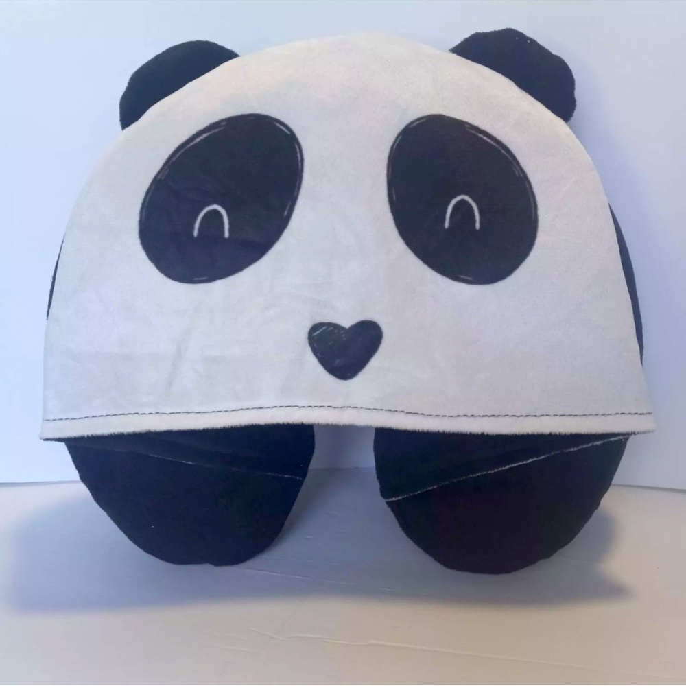 Kids Travel Memory Foam Hooded Neck Pillow, Panda ages 3+ VIGGIO BAMBINO
